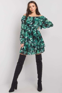 Sukienka Model DHJ-SK-15015-3.71P Black/Green - Italy Moda Italy Moda