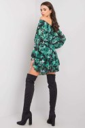 Sukienka Model DHJ-SK-15015-3.71P Black/Green - Italy Moda Italy Moda Sukienka Model DHJ-SK-15015-3.71P Black/Green - Italy Moda Italy Moda
