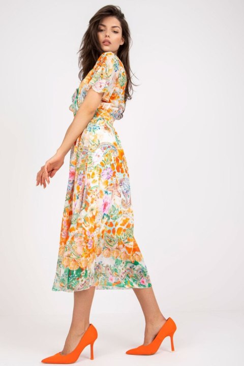 Sukienka Model DHJ-SK-15967-1.01P Orange - Italy Moda Italy Moda Sukienka Model DHJ-SK-15967-1.01P Orange - Italy Moda Italy Moda