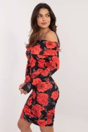 Sukienka Model DHJ-SK-18688.36 Black/Red - Italy Moda Italy Moda Sukienka Model DHJ-SK-18688.36 Black/Red - Italy Moda Italy Moda