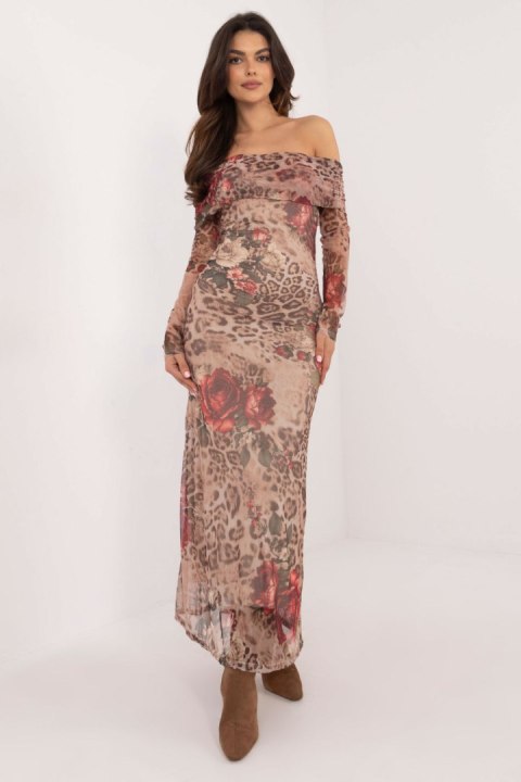 Sukienka Model DHJ-SK-18702-1.13P Beige - Italy Moda Italy Moda