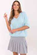 Sweter Damski Model MI-SW-2103.07 Light Blue - Italy Moda Italy Moda Sweter Damski Model MI-SW-2103.07 Light Blue - Italy Moda Italy Moda