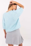 Sweter Damski Model MI-SW-2103.07 Light Blue - Italy Moda Italy Moda Sweter Damski Model MI-SW-2103.07 Light Blue - Italy Moda Italy Moda