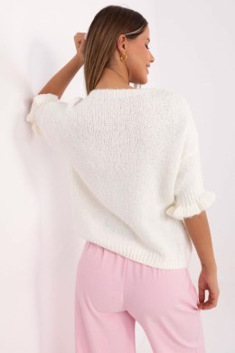 Sweter Damski Model MI-SW-2913.99 Ecru - Italy Moda Hurtownia odzieży on-line, moda damska, bielizna i obuwie dla kobiet - Matte Italy Moda