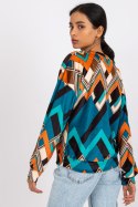 Bluzka Model DHJ-BZ-6033-1.49P Morski - Italy Moda Italy Moda Bluzka Model DHJ-BZ-6033-1.49P Morski - Italy Moda Italy Moda