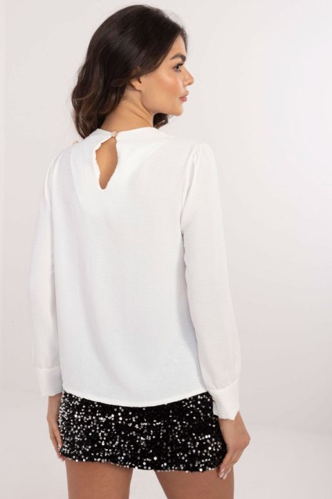 Bluzka Model MI-BZ-278519-1.40 White - Italy Moda Italy Moda Bluzka Model MI-BZ-278519-1.40 White - Italy Moda Italy Moda