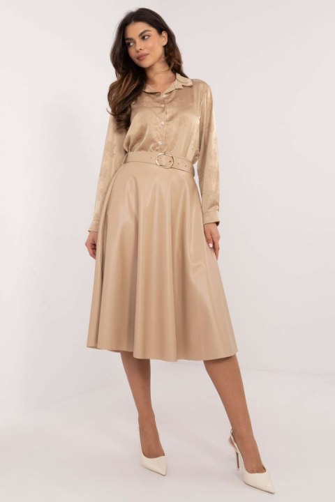 Spódnica Model DHJ-SD-A1997.76 Beige - Italy Moda Italy Moda Spódnica Model DHJ-SD-A1997.76 Beige - Italy Moda Italy Moda