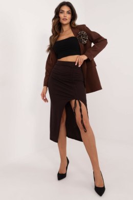 Spódnica Model MI-SD-20582-2.65 Dark Brown - Italy Moda Italy Moda
