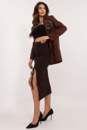 Spódnica Model MI-SD-20582-2.65 Dark Brown - Italy Moda Italy Moda Spódnica Model MI-SD-20582-2.65 Dark Brown - Italy Moda Italy Moda