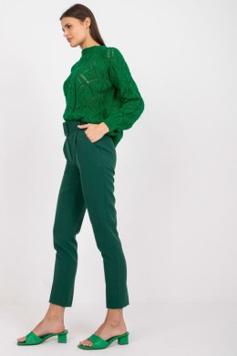 Spodnie Damskie Model DHJ-SP-12787.21X Dark Green - Italy Moda Italy Moda