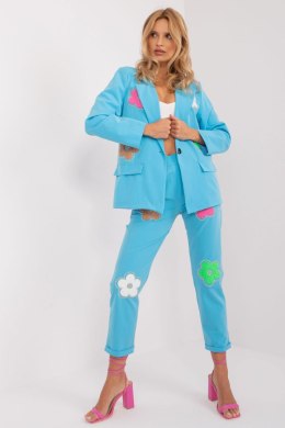 Spodnie Komplet Model DHJ-KMPL-18806.30 Light Blue - Italy Moda Italy Moda