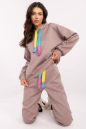 Spodnie Komplet Model DHJ-KMPL-20335.44 Dark Beige - Italy Moda Italy Moda Spodnie Komplet Model DHJ-KMPL-20335.44 Dark Beige - Italy Moda Italy Moda