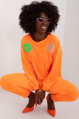 Spodnie Komplet Model DHJ-KMPL-8655.05 Fluo Orange - Italy Moda Italy Moda