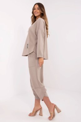 Spodnie Komplet Model MI-KMPL-M56491.09 Dark Beige - Italy Moda Italy Moda