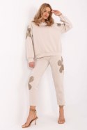 Spodnie Komplet Model MI-KMPL-M6124.61P Beige - Italy Moda Italy Moda Spodnie Komplet Model MI-KMPL-M6124.61P Beige - Italy Moda Italy Moda