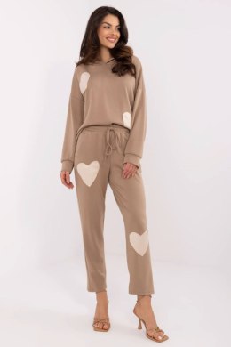 Spodnie Komplet Model MI-KMPL-M61431.68P Dark Beige - Italy Moda Italy Moda