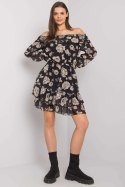 Sukienka Model DHJ-SK-15015.56P Black/Beige - Italy Moda Italy Moda Sukienka Model DHJ-SK-15015.56P Black/Beige - Italy Moda Italy Moda