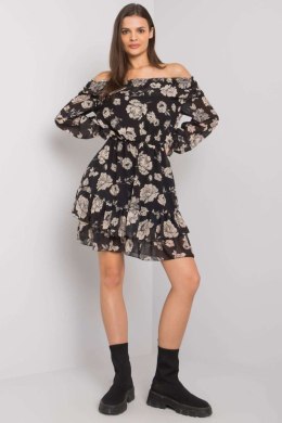 Sukienka Model DHJ-SK-15015.56P Black/Beige - Italy Moda Italy Moda