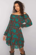 Sukienka Model DHJ-SK-15015.56P Brown - Italy Moda Italy Moda Sukienka Model DHJ-SK-15015.56P Brown - Italy Moda Italy Moda