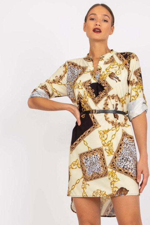 Sukienka Model DHJ-SK-5766AB-6.76 Light Yellow - Italy Moda Italy Moda