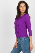 Bluzka Model LK-BZ-506522.07 Violet - Lakerta Lakerta Bluzka Model LK-BZ-506522.07 Violet - Lakerta Lakerta
