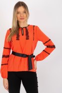 Bluzka Model LK-BZ-506122.35X Orange - Lakerta Lakerta Bluzka Model LK-BZ-506122.35X Orange - Lakerta Lakerta