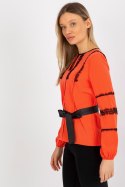 Bluzka Model LK-BZ-506122.35X Orange - Lakerta Lakerta Bluzka Model LK-BZ-506122.35X Orange - Lakerta Lakerta