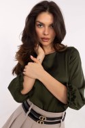 Bluzka Model LK-BZ-509950.89 Khaki - Lakerta Lakerta Bluzka Model LK-BZ-509950.89 Khaki - Lakerta Lakerta