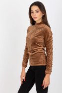 Bluzka Model RP-BZ-8181.45P Brown - Rue Paris Rue Paris Bluzka Model RP-BZ-8181.45P Brown - Rue Paris Rue Paris