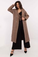 Płaszcz Damski Model LK-PL-509835.18P Brown - Lakerta Lakerta Płaszcz Damski Model LK-PL-509835.18P Brown - Lakerta Lakerta