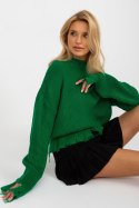 Sweter Damski Model LC-SW-0373.95P Green - Rue Paris Rue Paris Sweter Damski Model LC-SW-0373.95P Green - Rue Paris Rue Paris