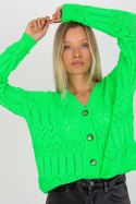 Sweter Damski Model LC-SW-8022.04P Fluo Green - Rue Paris Rue Paris Sweter Damski Model LC-SW-8022.04P Fluo Green - Rue Paris Rue Paris
