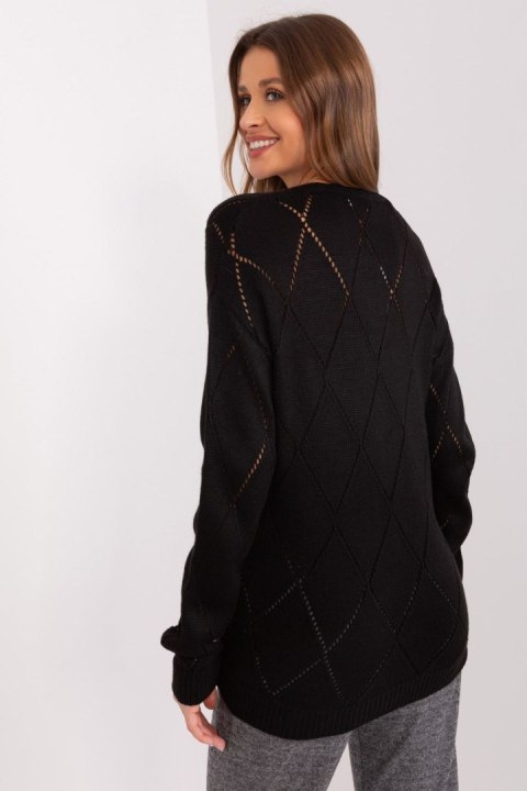 Sweter Damski Model LC-SW-A10-1.23X Black - Rue Paris Rue Paris Sweter Damski Model LC-SW-A10-1.23X Black - Rue Paris Rue Paris