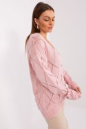 Sweter Damski Model LC-SW-A10-1.23X Light Pink - Rue Paris Rue Paris Sweter Damski Model LC-SW-A10-1.23X Light Pink - Rue Paris Rue Paris