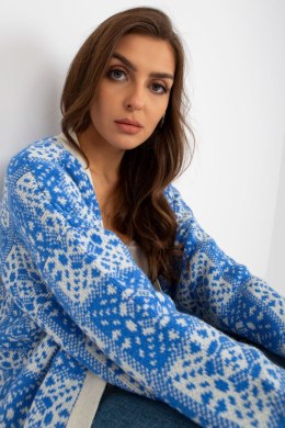 Sweter Kardigan Model LC-SW-0301.45P White/Blue - Rue Paris Rue Paris