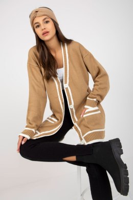 Sweter Kardigan Model LC-SW-0333.06X Dark Beige - Rue Paris Rue Paris