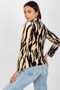 Bluzka Model RP-BZ-8187-1.02X Black/Beige - Rue Paris Rue Paris Bluzka Model RP-BZ-8187-1.02X Black/Beige - Rue Paris Rue Paris