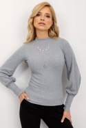 Bluzka Model RV-BZ-5223.15 Grey - Rue Paris Rue Paris Bluzka Model RV-BZ-5223.15 Grey - Rue Paris Rue Paris