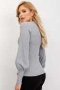 Bluzka Model RV-BZ-5223.15 Grey - Rue Paris Rue Paris Bluzka Model RV-BZ-5223.15 Grey - Rue Paris Rue Paris