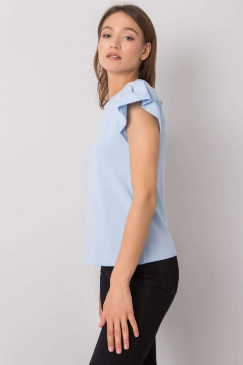 Bluzka Model RV-BZ-6724.69 Light Blue - Rue Paris Rue Paris Bluzka Model RV-BZ-6724.69 Light Blue - Rue Paris Rue Paris