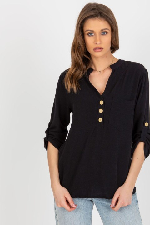 Bluzka Model WN-KS-VE51.17P Black - Rue Paris Rue Paris Bluzka Model WN-KS-VE51.17P Black - Rue Paris Rue Paris