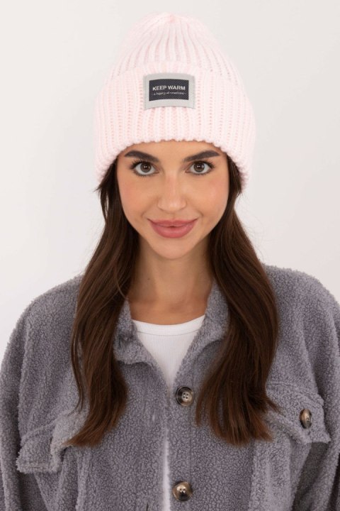 Czapka Model JK-CZ-51.18 Light Pink - Rue Paris Rue Paris Czapka Model JK-CZ-51.18 Light Pink - Rue Paris Rue Paris