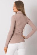 Golf damski Model RV-BZ-7182.01P Dark Beige - Rue Paris Rue Paris Golf damski Model RV-BZ-7182.01P Dark Beige - Rue Paris Rue Paris