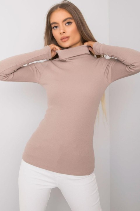 Golf damski Model RV-BZ-7182.01P Dark Beige - Rue Paris Rue Paris Golf damski Model RV-BZ-7182.01P Dark Beige - Rue Paris Rue Paris
