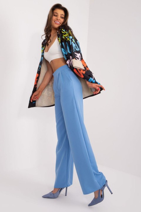 Spodnie Damskie Model WN-SP-8247.65 Blue - Rue Paris Rue Paris Spodnie Damskie Model WN-SP-8247.65 Blue - Rue Paris Rue Paris