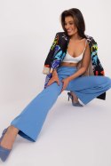 Spodnie Damskie Model WN-SP-8247.65 Blue - Rue Paris Rue Paris Spodnie Damskie Model WN-SP-8247.65 Blue - Rue Paris Rue Paris