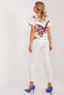 Spodnie Komplet Model DHJ-KMPL-8899.17 Ecru - Rue Paris Rue Paris Spodnie Komplet Model DHJ-KMPL-8899.17 Ecru - Rue Paris Rue Paris