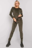 Spodnie Komplet Model RV-KMPL-6083.05 Khaki - Rue Paris Rue Paris Spodnie Komplet Model RV-KMPL-6083.05 Khaki - Rue Paris Rue Paris