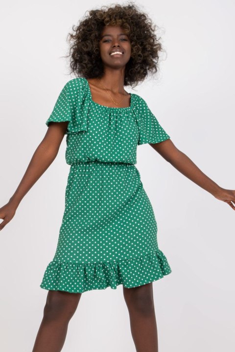 Sukienka Model RO-SK-ELB-2316.38X Green - Rue Paris Rue Paris Sukienka Model RO-SK-ELB-2316.38X Green - Rue Paris Rue Paris