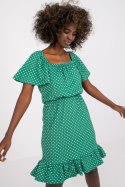 Sukienka Model RO-SK-ELB-2316.38X Green - Rue Paris Rue Paris Sukienka Model RO-SK-ELB-2316.38X Green - Rue Paris Rue Paris